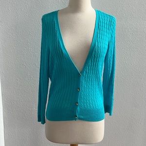 Lightweight Button Down Worthington Sweater  size L NWT